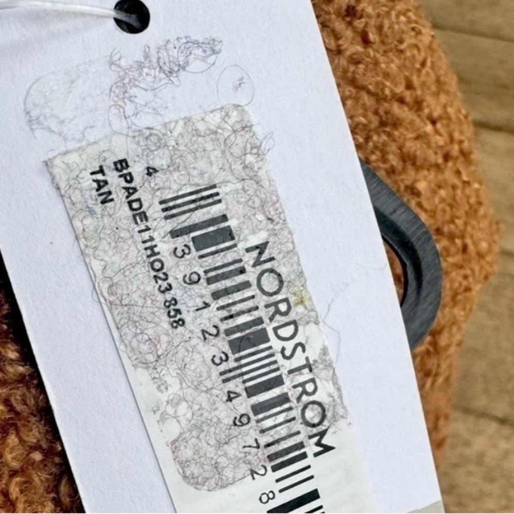 BP Women’s Faux Shearling & Faux Leather Baseball Cap Teddy Light Brown OS - Picture 7 of 11